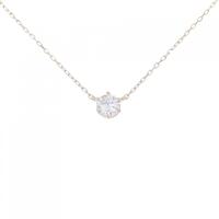 K18PG ソリティア ダイヤモンド ネックレス 0.170CT