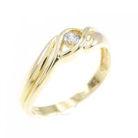 K18YG ダイヤモンド リング 0.08CT