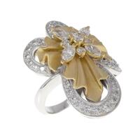 K18YG/K18WG ダイヤモンド リング 1.17CT