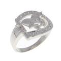 PT ホース ダイヤモンド リング 0.11CT