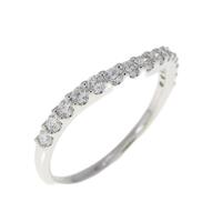 【新品】PT ハーフエタニティ ダイヤモンド リング 0.301CT