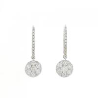 K18WG ダイヤモンド ピアス 0.60CT