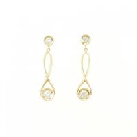 K18YG ダイヤモンド ピアス 0.30CT