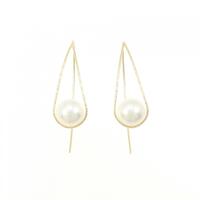【新品】K18YG アコヤパール ピアス 7.6mm
