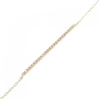 ヒロタカ ロングバー ブレスレット 0.12CT