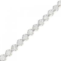 K14WG ダイヤモンド ブレスレット 2.00CT