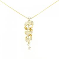 K18YG ダイヤモンド ネックレス 1.10CT