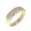 K18YG パヴェ ダイヤモンド リング 1.00CT