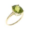 K18YG ペリドット リング 2.50CT