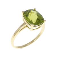 K18YG ペリドット リング 2.50CT