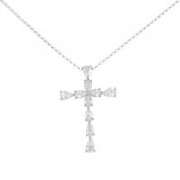 PT クロス ダイヤモンド ネックレス 1.000CT