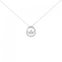 K10WG ダイヤモンド ネックレス 0.15CT