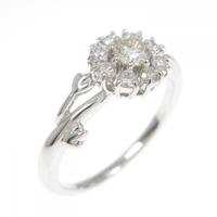 K18WG ダイヤモンド リング 0.14CT