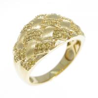 K18YG ダイヤモンド リング 0.35CT