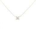 K18YG フラワー ダイヤモンド ネックレス 0.30CT