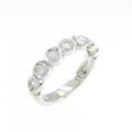 PT ハーフエタニティ ダイヤモンド ピンキーリング 0.18CT