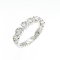 PT ハーフエタニティ ダイヤモンド ピンキーリング 0.18CT