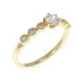 【リメイク】K18YG ダイヤモンドリング 0.225CT H SI1 GOOD