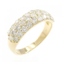 K18YG パヴェ ダイヤモンド リング 1.00CT