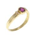 K18YG ルビー リング