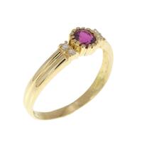 K18YG ルビー リング