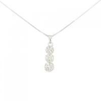 K18WG ダイヤモンド ネックレス 0.50CT