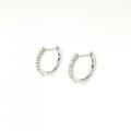 K18WG ダイヤモンド ピアス 0.12CT