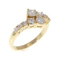 K18YG ダイヤモンド リング 0.71CT