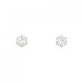 PT ソリティア ダイヤモンド ピアス 0.50CT