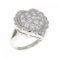 PT ハート ダイヤモンド リング 0.47CT