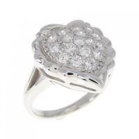 PT ハート ダイヤモンド リング 0.47CT