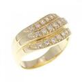 K18YG ダイヤモンド リング 0.37CT