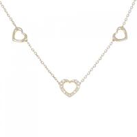 ポンテヴェキオ ハート ダイヤモンド ネックレス 0.11CT