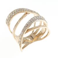 K18PG ダイヤモンド リング 0.91CT