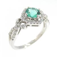 PT エメラルド リング 0.53CT