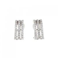K18WG ダイヤモンド ピアス/イヤリング 1.00CT