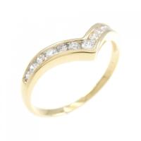 K18YG ダイヤモンド リング 0.27CT