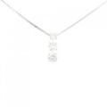 PT スリーストーン ダイヤモンド ネックレス 1.01CT