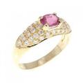750YG ルビー リング 0.48CT