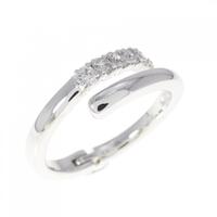 K18WG ダイヤモンド リング 0.30CT