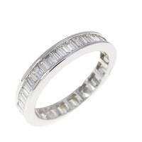 K18WG フルエタニティ ダイヤモンド リング 1.40CT