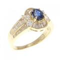 K18YG サファイヤ リング 0.51CT