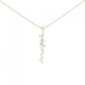 K18PG ダイヤモンド ネックレス 0.30CT