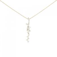 K18PG ダイヤモンド ネックレス 0.30CT