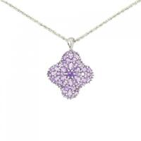 K18WG アメジスト ネックレス 6.12CT
