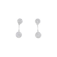 K18WG ダイヤモンド ピアス 0.20CT