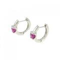 K18WG ルビー ピアス 0.52CT
