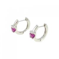 K18WG ルビー ピアス 0.52CT