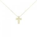 K18YG 2WAY クロス ダイヤモンド ネックレス 0.30CT