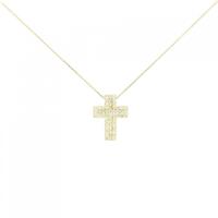 K18YG 2WAY クロス ダイヤモンド ネックレス 0.30CT
